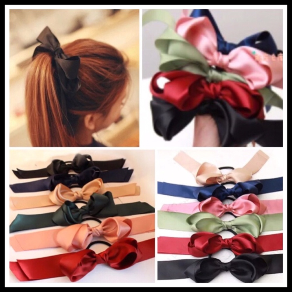 🆕 Ribbon Bow Ponytail Holder